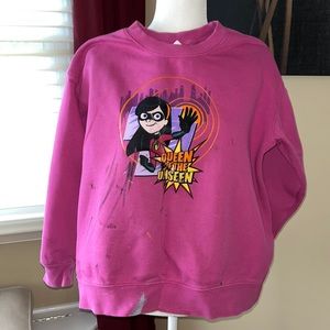 Disney’s the Incredibles VIOLET sweatshirt, size large